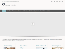 Tablet Screenshot of coachingwithhart.com